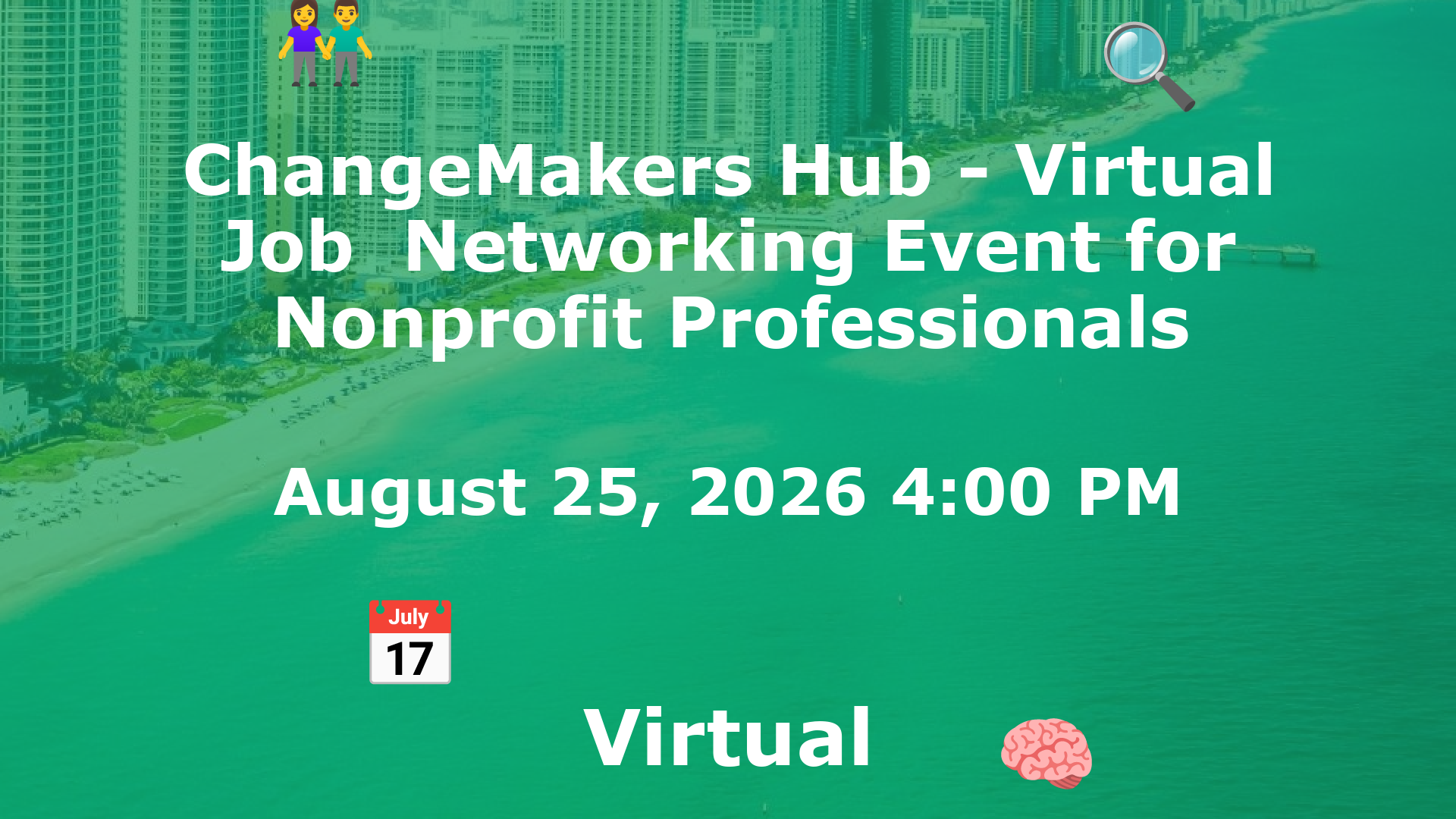 ChangeMakers Hub - Virtual Job  Networking Event for Nonprofit Professionals event image